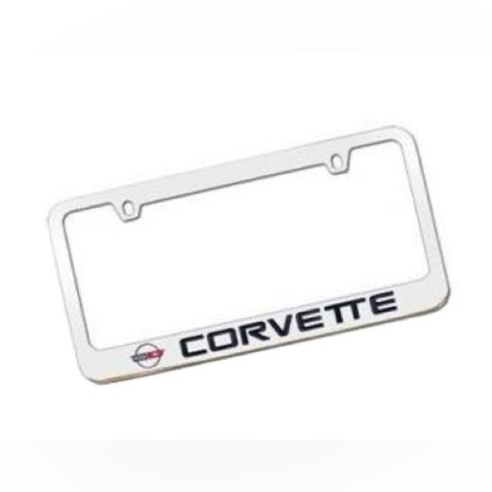 1984-1996 Corvette License Plate Frame Elite Series Solid Brass